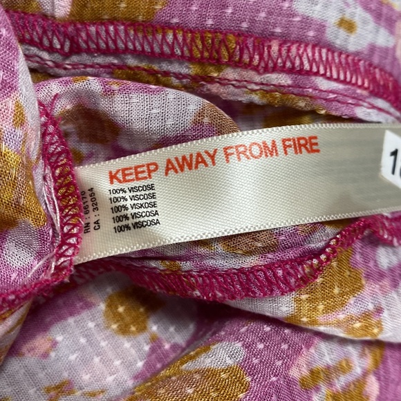 Anthropologie Sheer Floral Print Mini Dress Size S - Picture 10 of 10